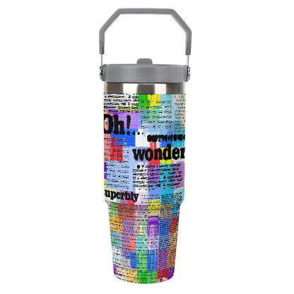 Custom 30oz Tumbler with Handle | Personalized Photo Travel Mug