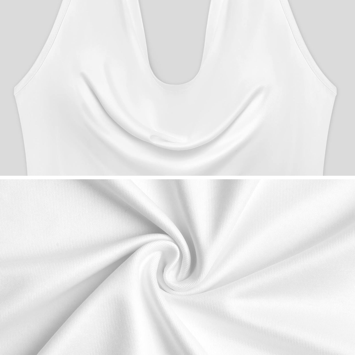 Custom Printed Women's Cowl Neck Halter Top