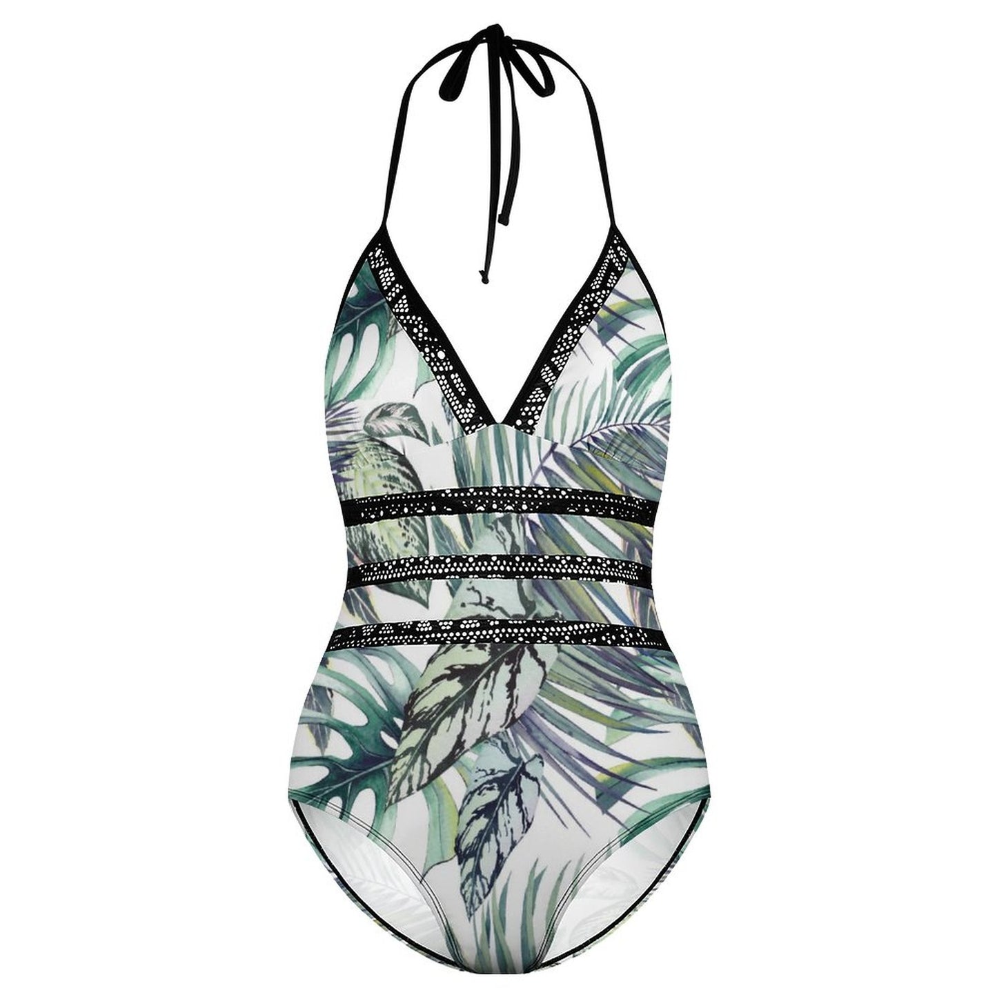 Custom Tie-Strap One-Piece Swimsuit | High-Spandex Sculpting Monokini
