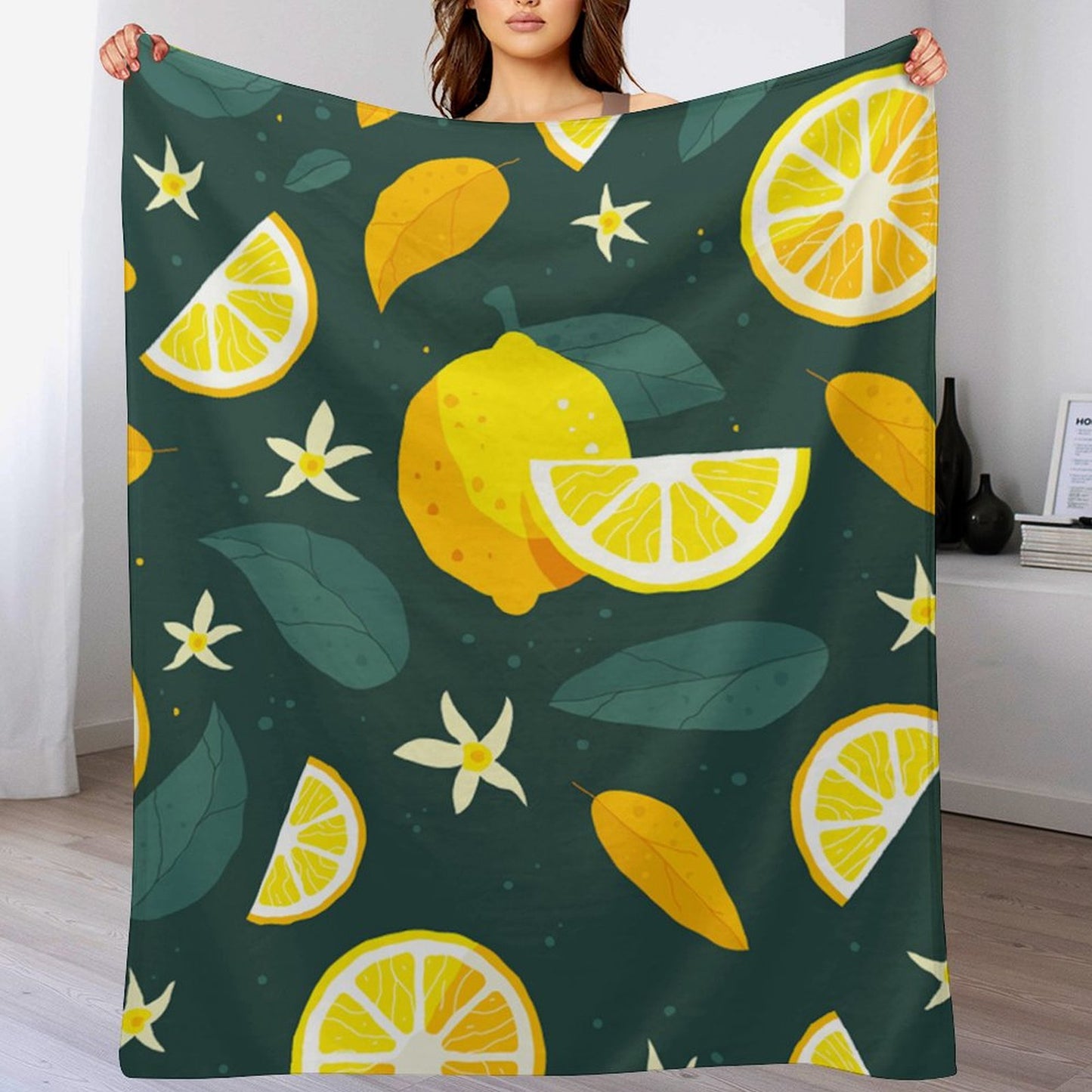 Personalized Photo Flannel Throw Blanket (Vertical)
