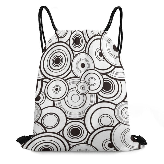 Custom Honeycomb Drawstring Backpack: Textured Cinch Sack