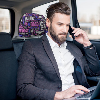 Custom Car Headrest Covers | Photo & Logo Interior Accents