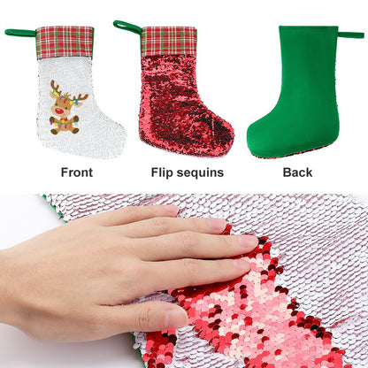 Custom Sequin Christmas Stocking | Magic Reversible Photo Sock
