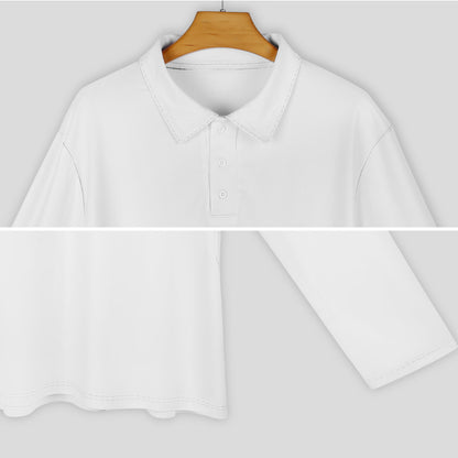 Custom Men's Long Sleeve Performance Polo Shirt | Moisture Wicking Golf Top