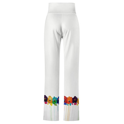 Custom Straight-Leg Drawstring Yoga Pants | Relaxed Fit Lounge Bottoms