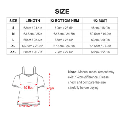 Cold Shoulder Chiffon Top Custom Print | Festival Vacation Ready