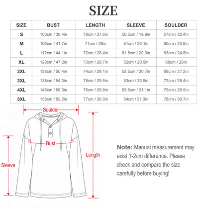 Custom V-Neck Button Hooded Sweatshirt for Women