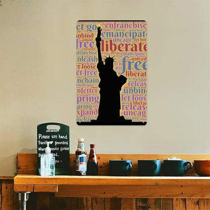 Custom Vertical Aluminum Sign: Durable, UV-Printed Personalized Metal Art (30x20cm)