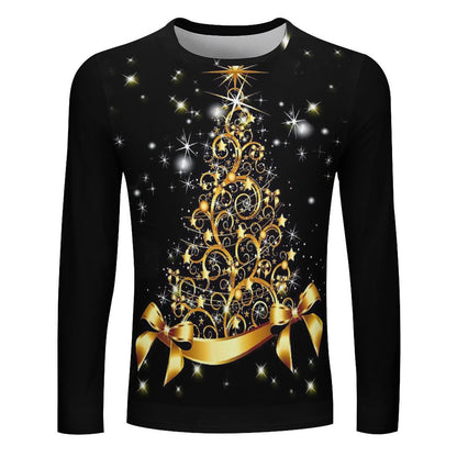 Custom Long Sleeve All-Over Print Tee | Lightweight Poly Shirt (S-5XL)