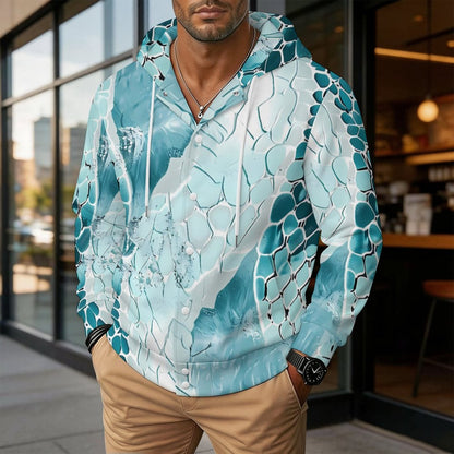 Custom Hooded Bomber Jacket with All-Over Print - Unisex Personalized Baseball Jacket