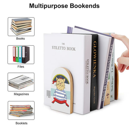 Custom Bookends | Personalized Wooden Book Ends for Shelves & Office