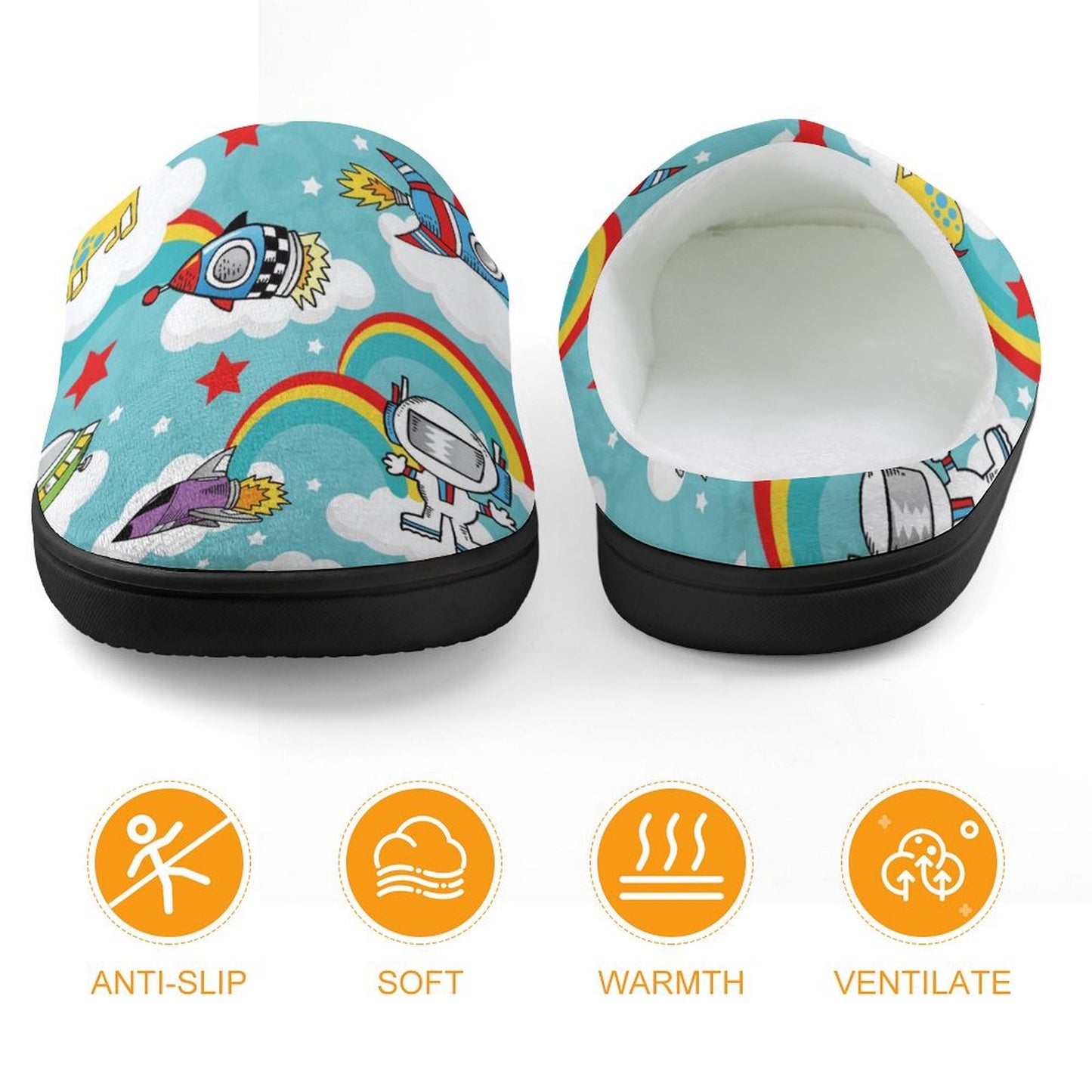 Custom Kids' Slippers with Rubber Sole | Personalized & Non-Slip