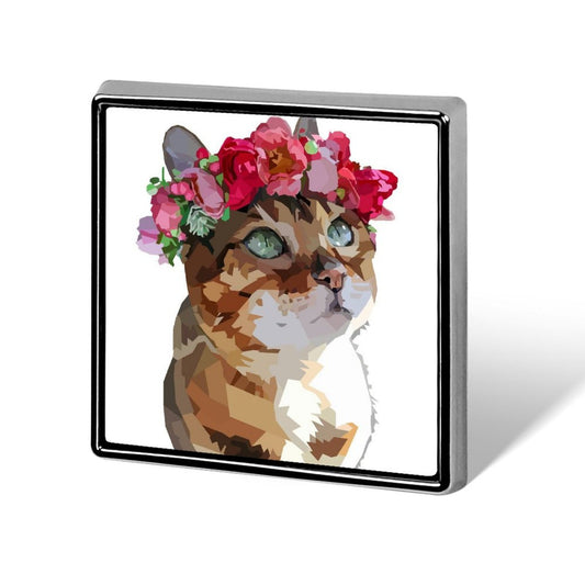 Custom Printed Mini Square Metal Lapel Pin