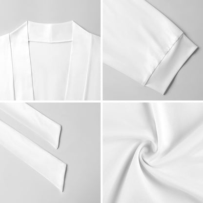 Custom Photo Silk Robe | Personalized Milk Silk Loungewear Gift