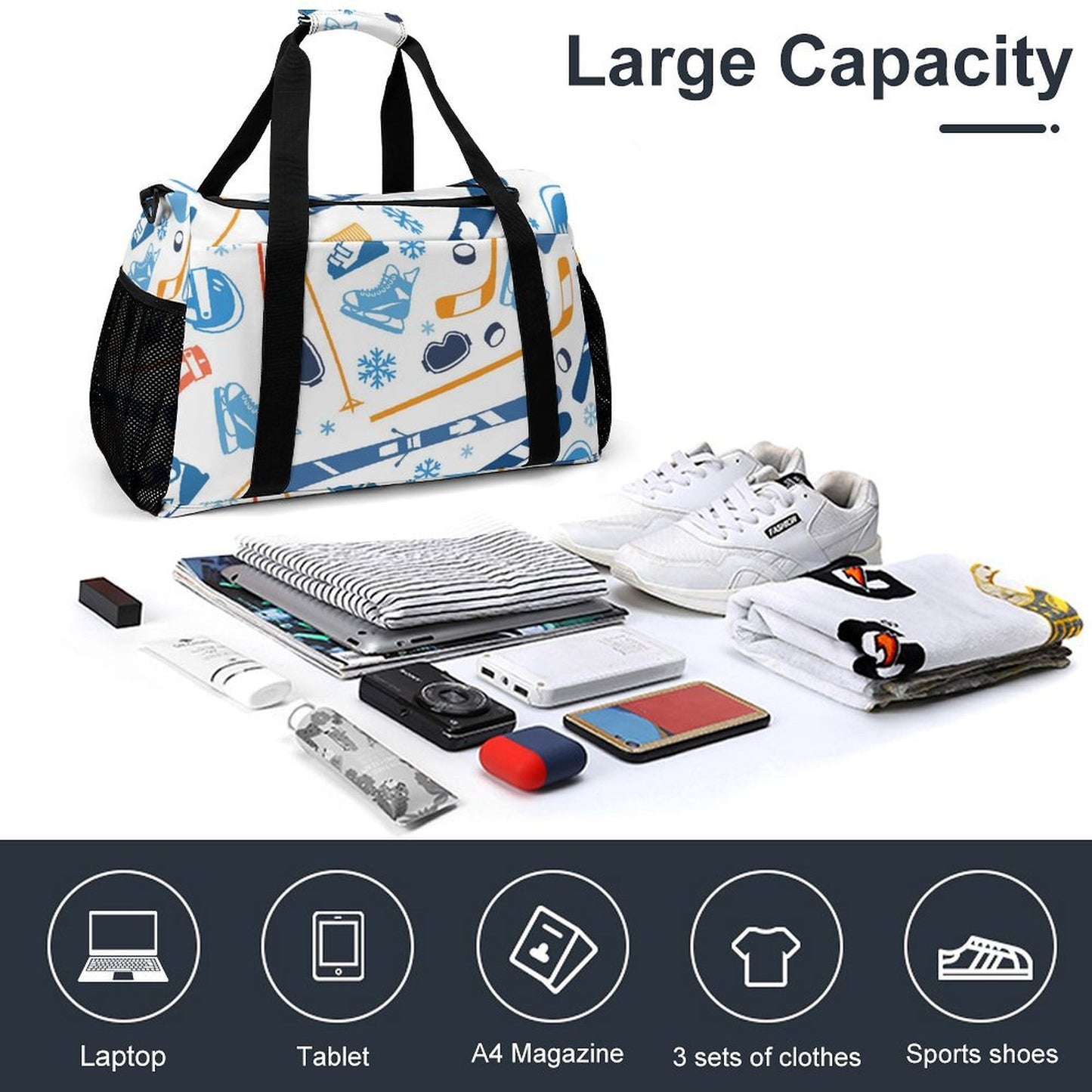 Customizable Travel Duffel Bag | Personalized Photo Weekender