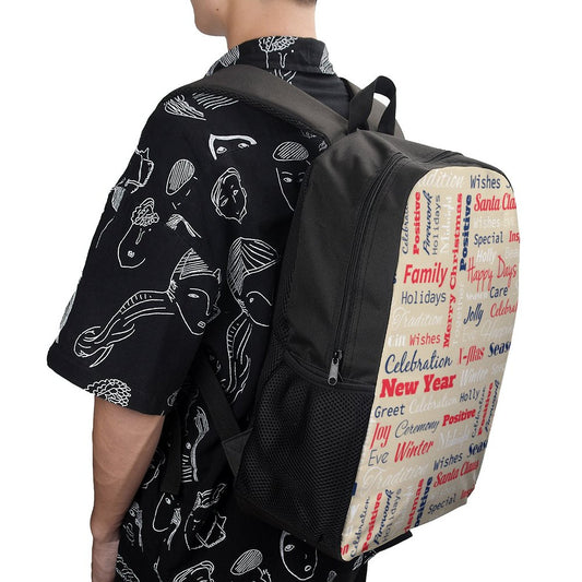 Custom 17 Inch School Backpack | Heavy Duty 600D Reinforced Bag