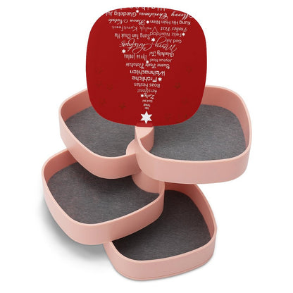 Custom Rotating Jewelry Box | 4-Tier Organizer with Your Photo