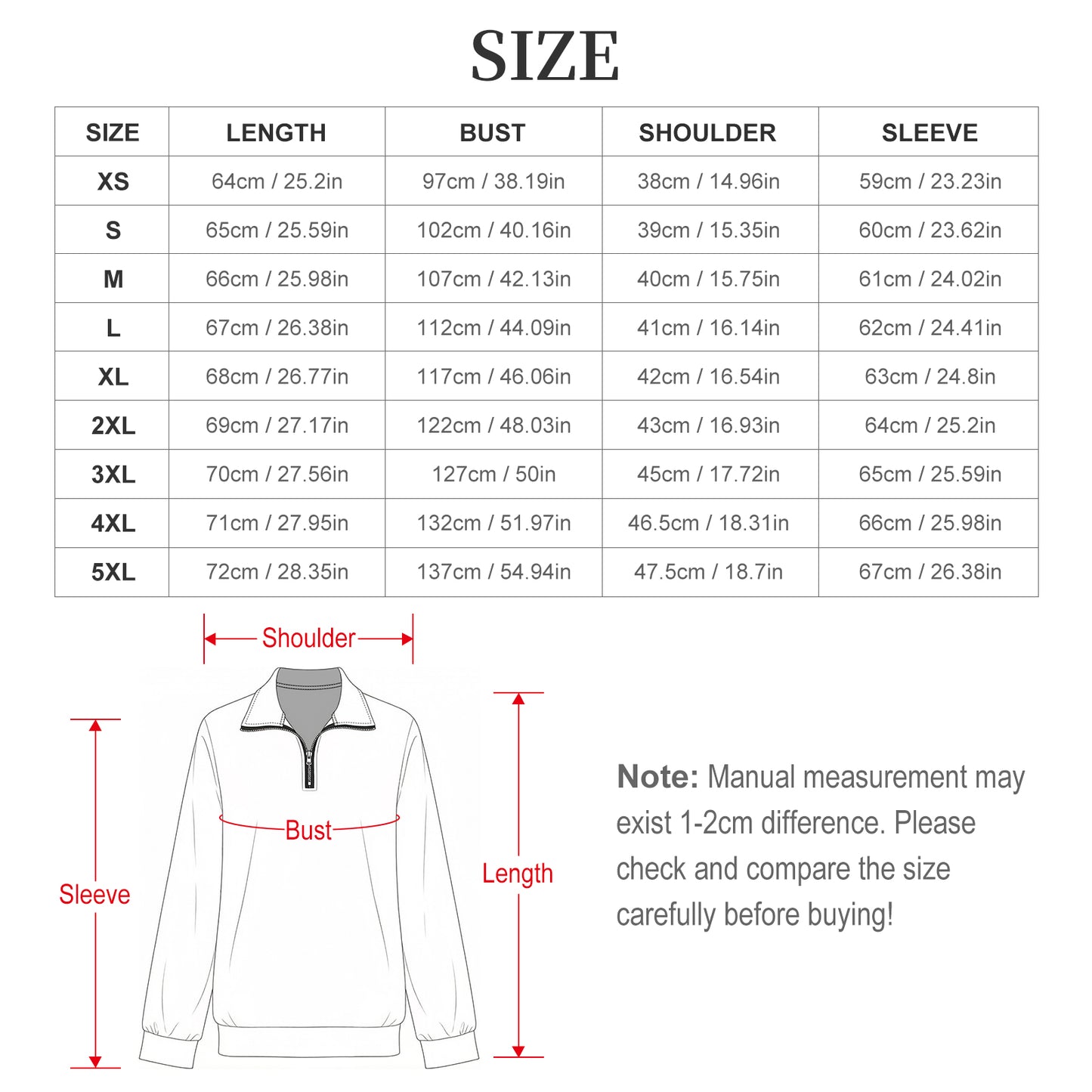 Custom Quarter Zip Pullover for Women with Personalized Print