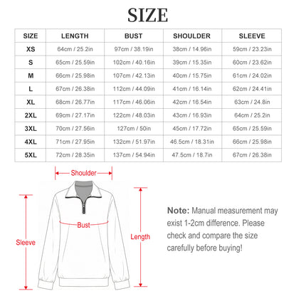 Custom Quarter Zip Pullover for Women with Personalized Print