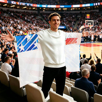 Custom Printed Wearable Flag Cape for Sports, Cosplay and Events