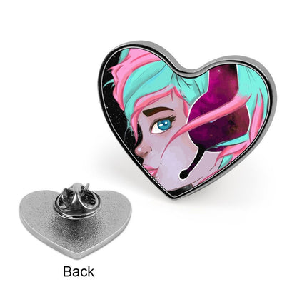 Custom Heart Shaped Photo Pin
