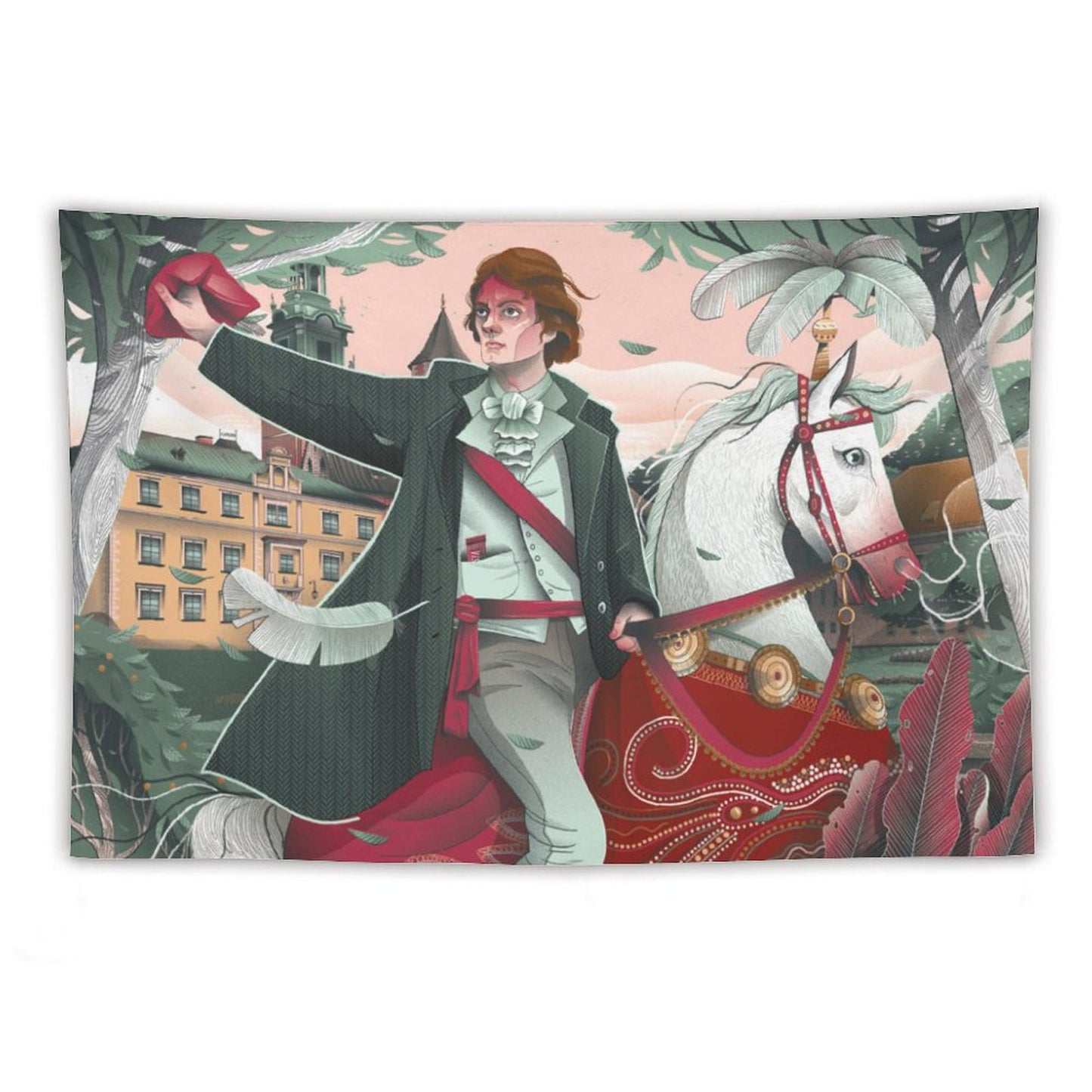 Custom Wall Tapestry: Personalized Aesthetic Room Decor & Backdrop