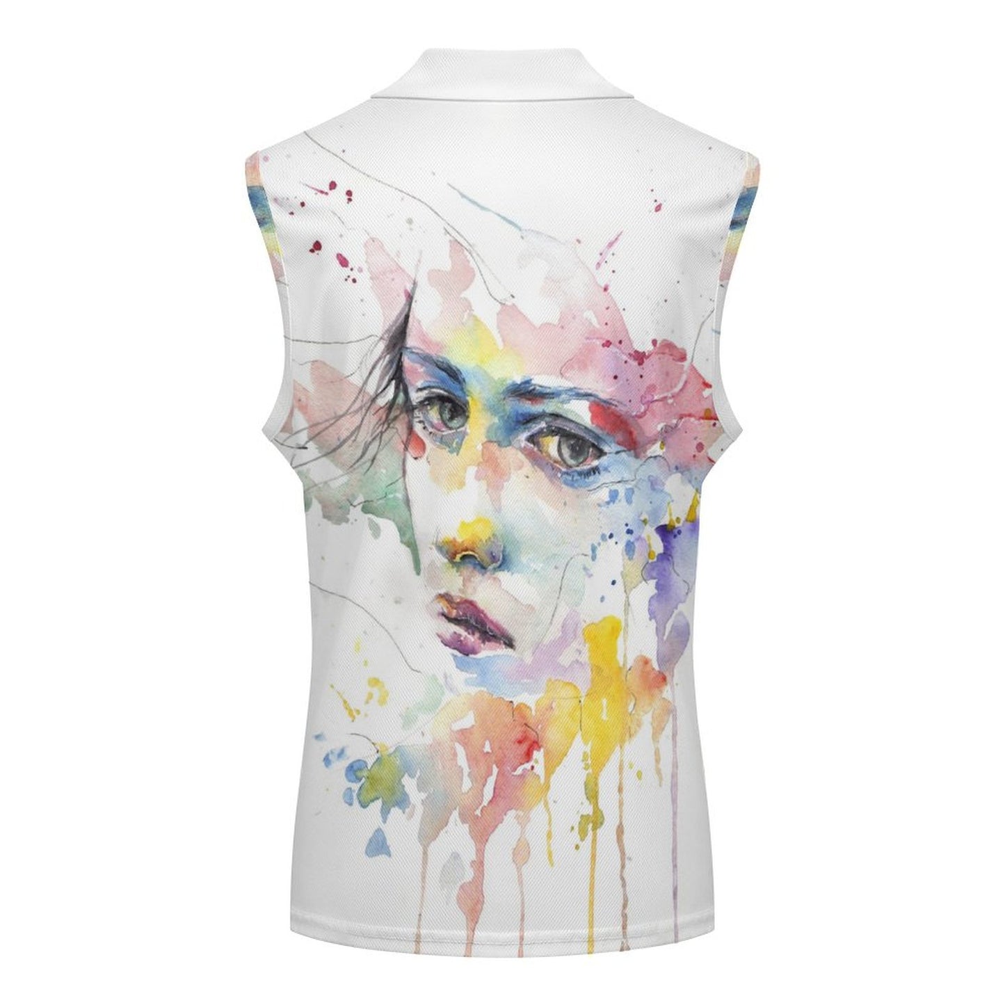 Custom Women's Sleeveless Polo | Personalized Mesh Golf Shirt