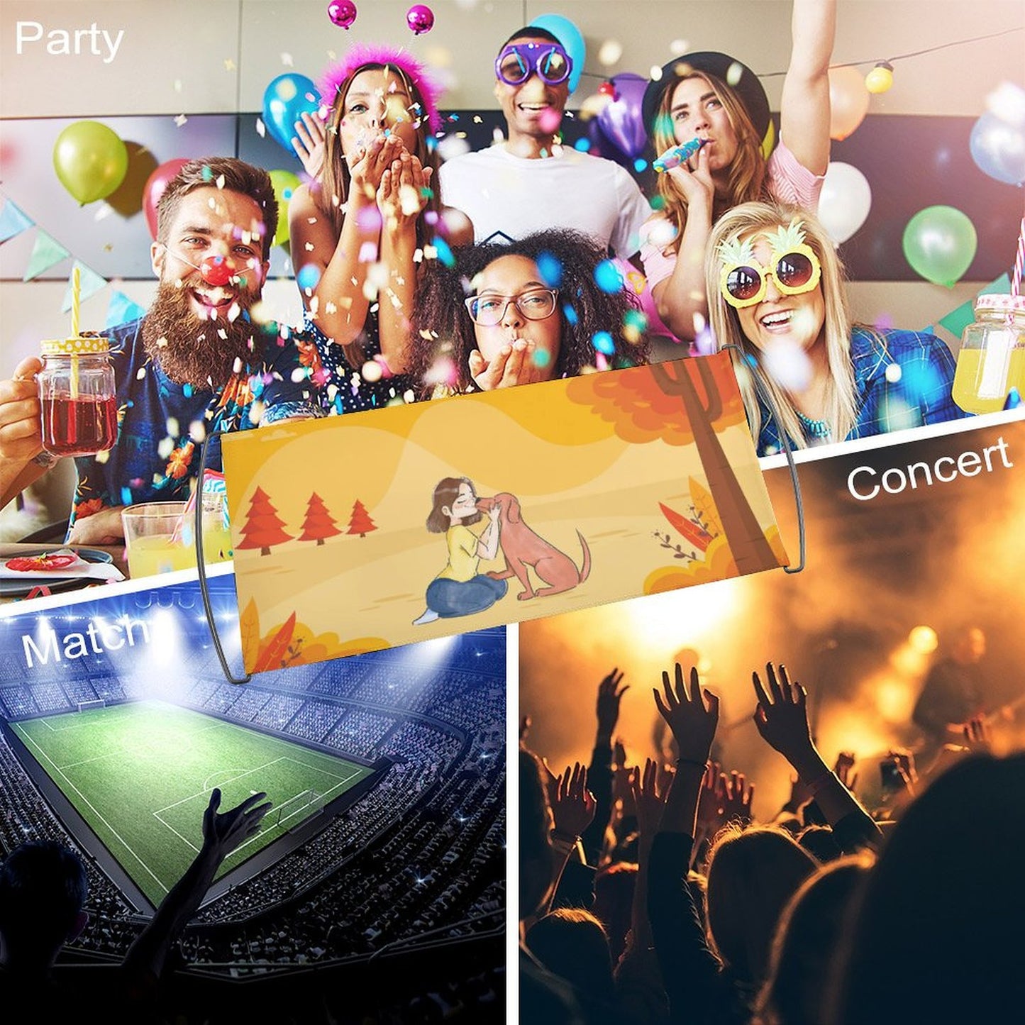 Custom Hand Flags | Personalized for Sports, Concerts & Events