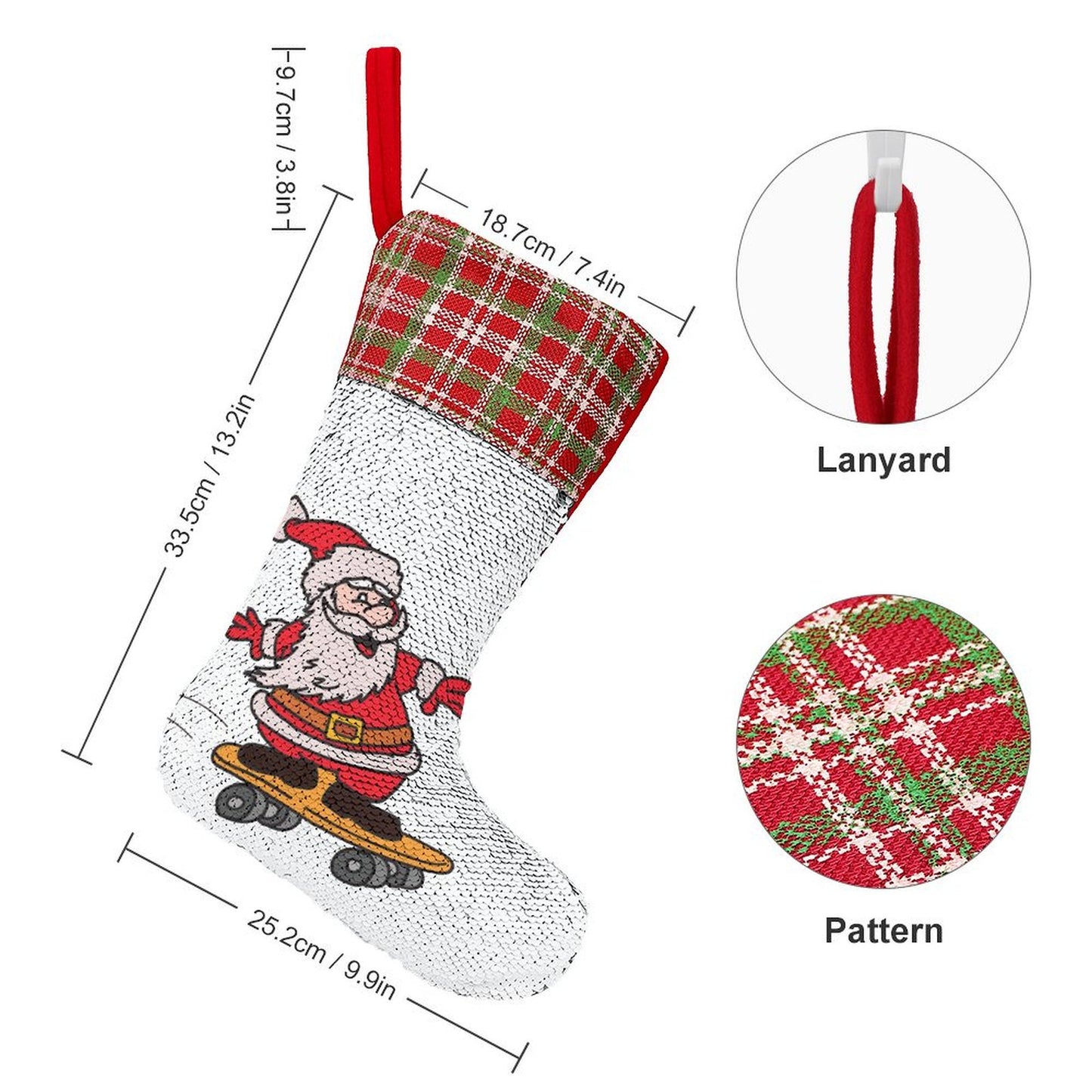 Design a Custom Sequin Christmas Stocking | Reveal Your Photo