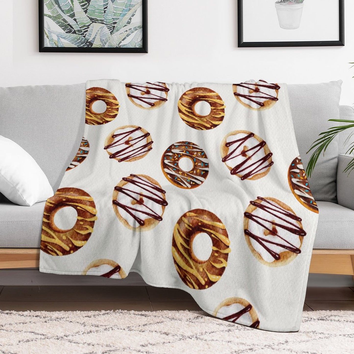 Custom Landscape Photo Flannel Blanket | Horizontal Personalized Throw