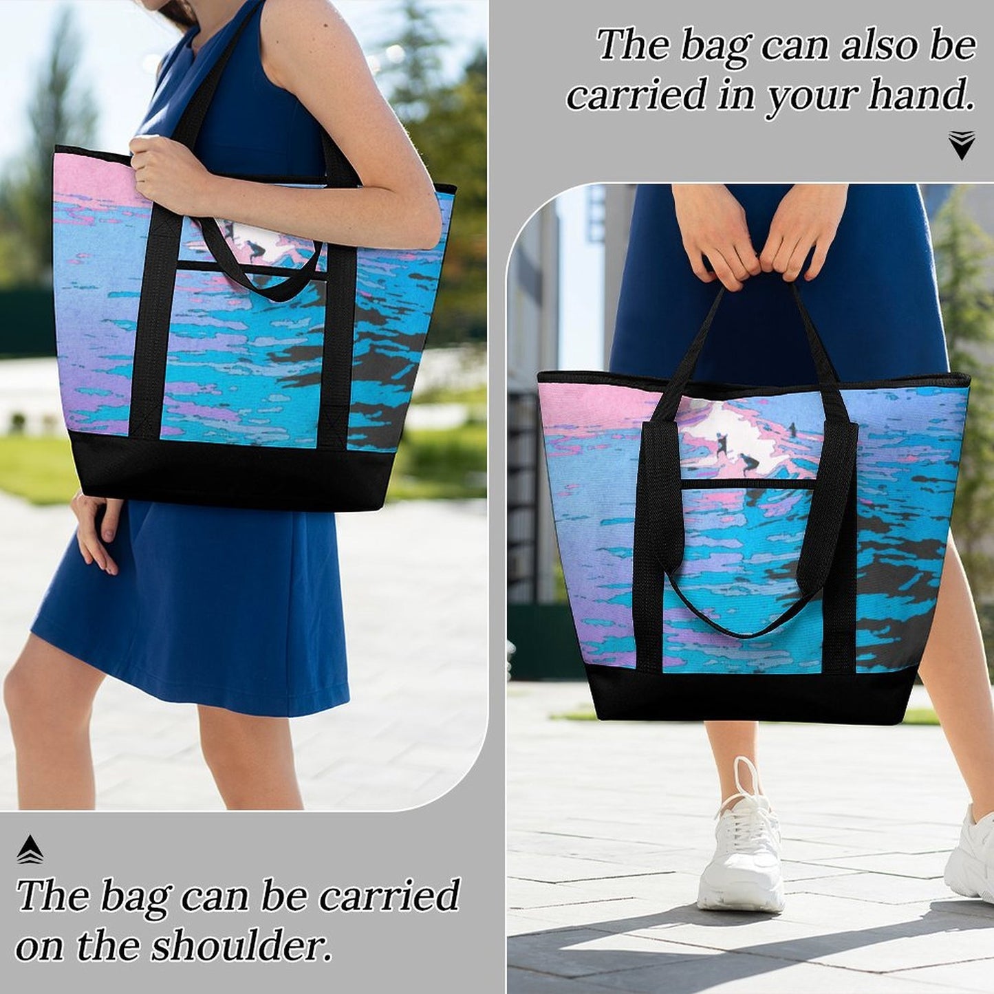 Personalized Heavy-Duty Insulated Grocery Bag and Cooler Tote