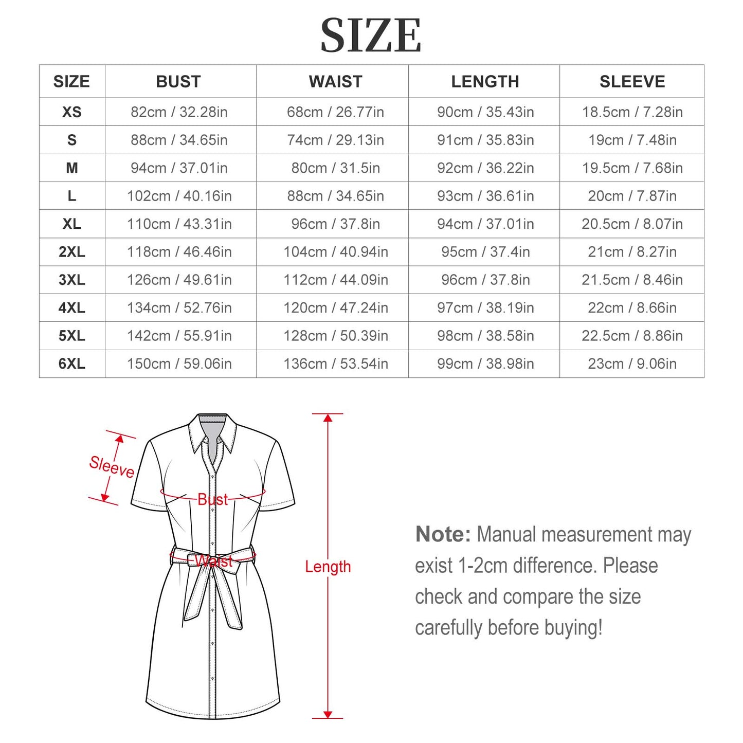 Custom Shirt Dress for Women | Personalized Photo Dress (XS-6XL)