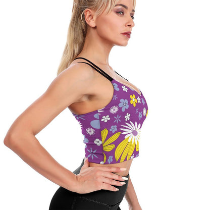 Custom Yoga Crop Top | Personalized Performance Fitness Top with Pads