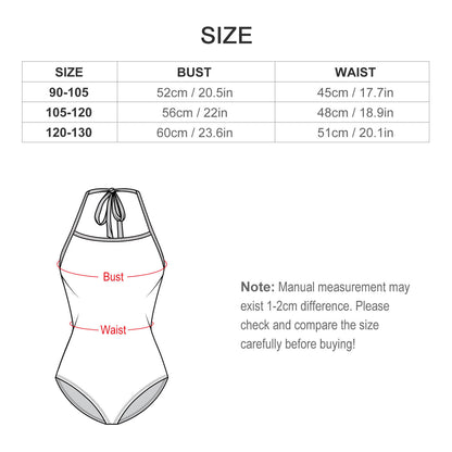 Custom Kids' Tie-Strap Swimsuit | Personalized Girls' One-Piece