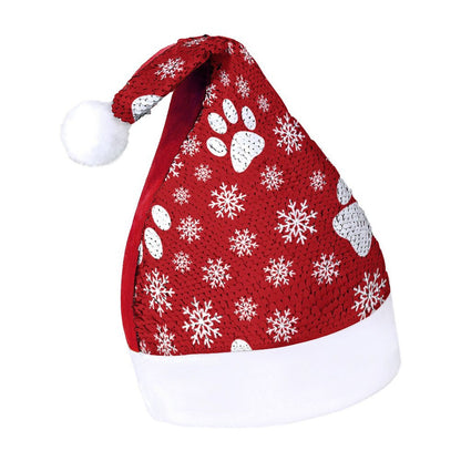 An Interactive Custom Sequin Santa Hat | Hides a Secret Photo