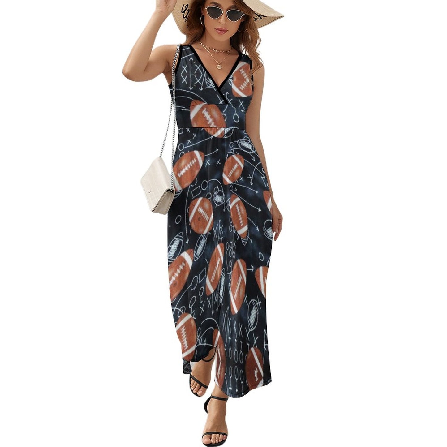 Custom Print Maxi Dress | Design Your Own Sleeveless Summer Dress