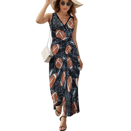 Custom Print Maxi Dress | Design Your Own Sleeveless Summer Dress