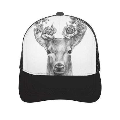 Custom Mesh Baseball Cap | Personalized Curved-Brim Trucker Hat