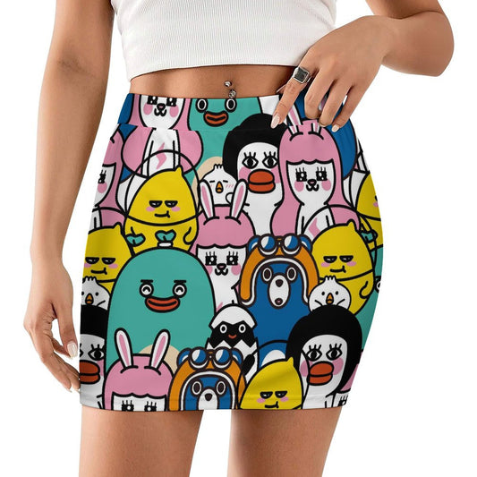 Custom Mini Skirt with Photo | Personalized Bodycon Skirt
