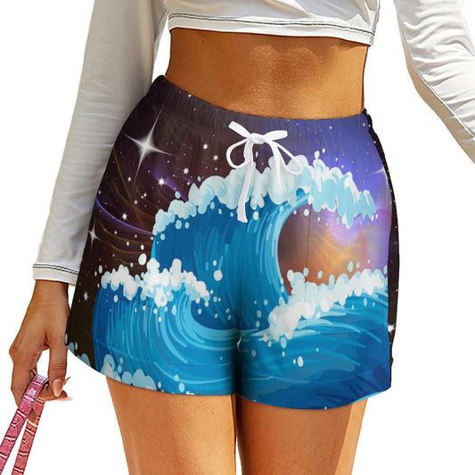 ustom High-Waist Active Shorts with Pockets | Personalized Workout Shorts