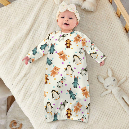 Custom Baby Sleep Sack | Personalized Newborn Gown & Swaddle