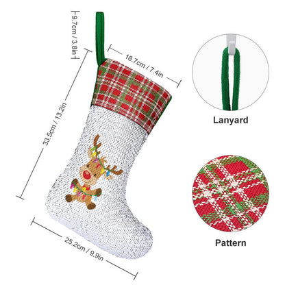 Custom Sequin Christmas Stocking | Magic Reversible Photo Sock
