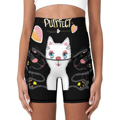 Custom Over-Belly Maternity Yoga Shorts with Deep Pockets
