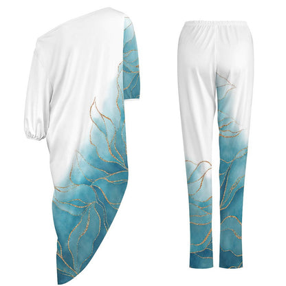 Custom Loungewear Set | Personalized Off-Shoulder Outfit