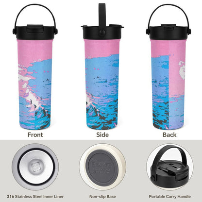 20oz Personalized Tea Infuser Tumbler with Double-Wall Insulation