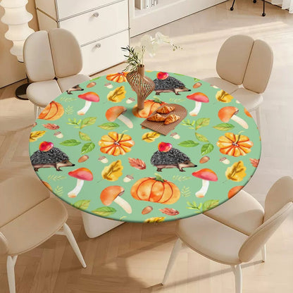 Custom Fitted Tablecloth | Personalized & Waterproof Round Cover