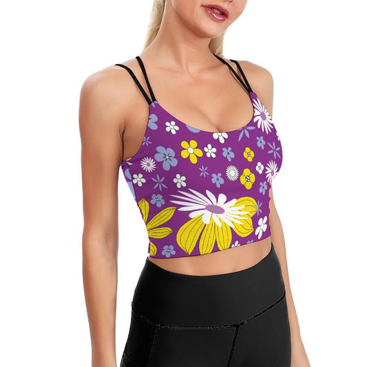 Custom Yoga Crop Top | Personalized Performance Fitness Top with Pads