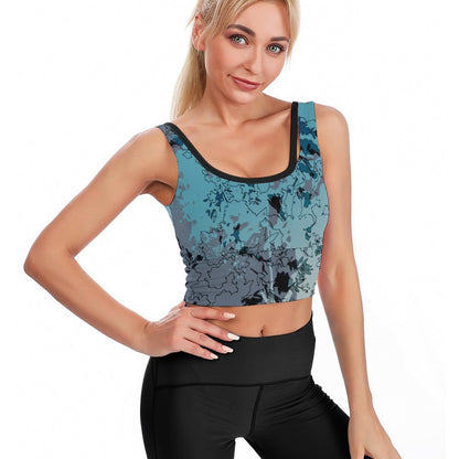 Custom Padded Sports Bra | Personalized U-Back Crop Top