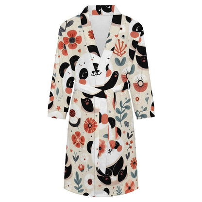 Custom Fleece Bathrobe with Personalized Print