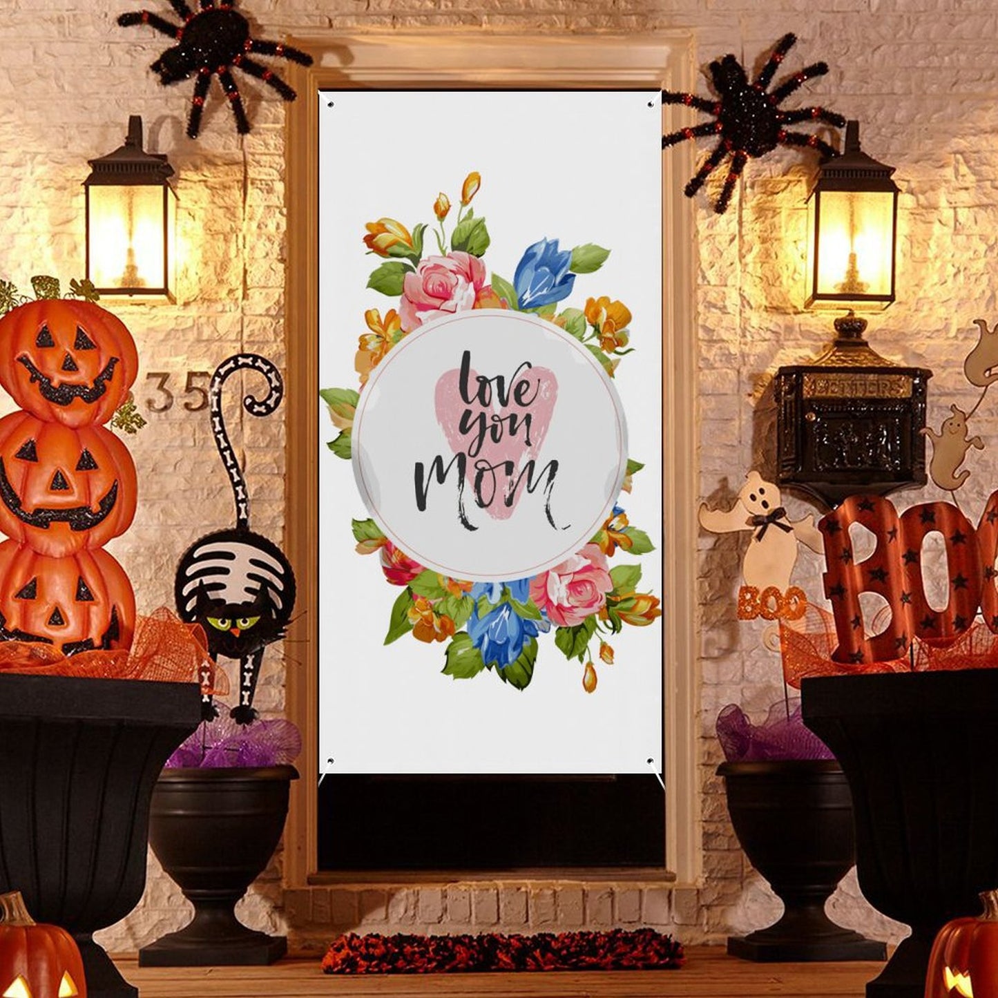 Custom Photo Door Banner | Personalized Decorative Curtain for Home
